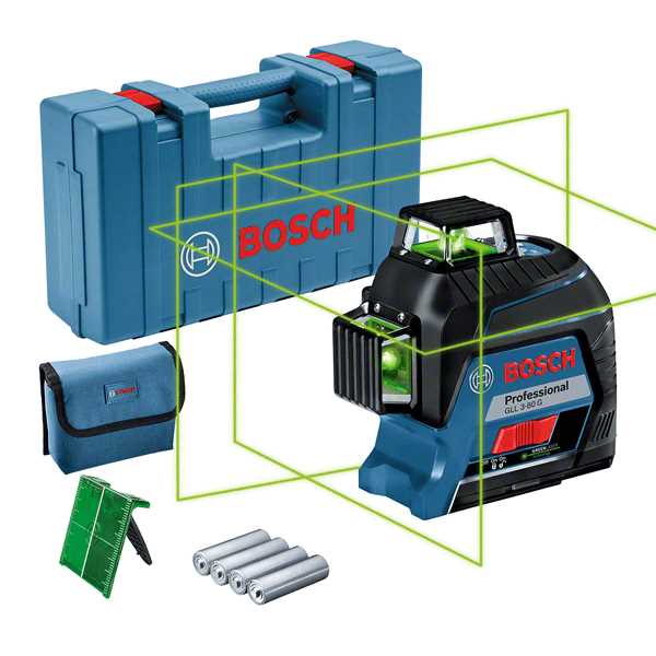 BOSCH GLL 3-80 G Laserski nivelir 30/120m zeleni zrak u koferu