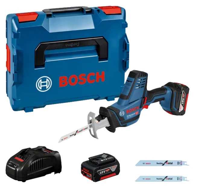 BOSCH GSA 18V-LI C Akumulatorska sabljasta - recipročna pila 18V 2x5Ah punjač i L-Boxx kofer