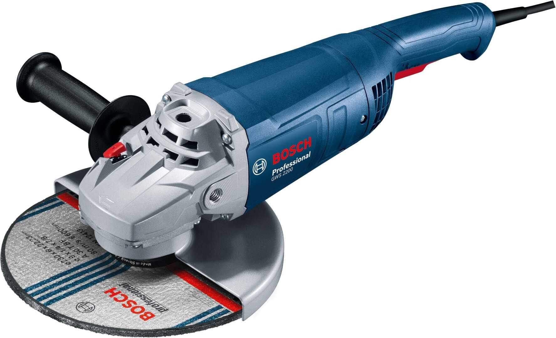 BOSCH GWS 2200 Ugaona brusilica 2200W 180mm Restart Protection