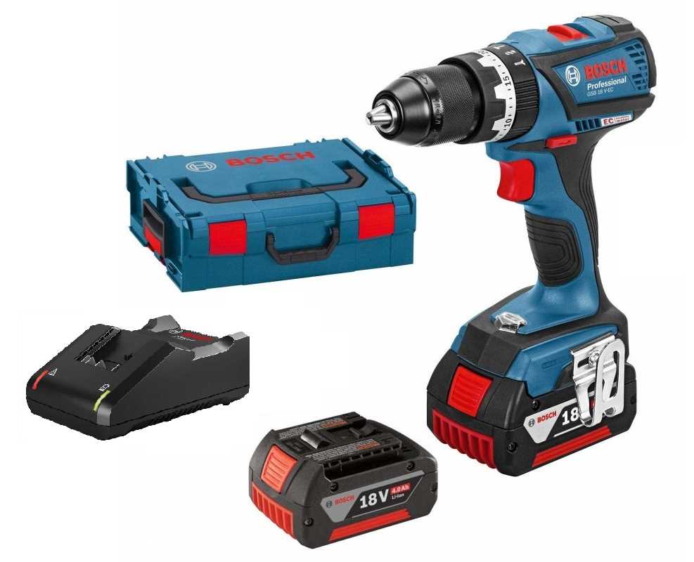 BOSCH GSB 18V-EC Akumulatorska vibraciona bušilica 18V 2x5Ah punjač i kofer