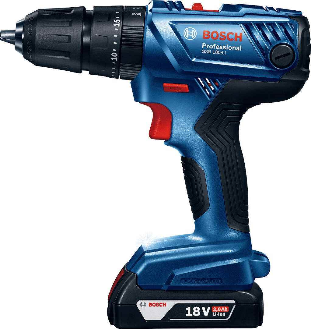 BOSCH GSB 180-LI Akumulatorska vibraciona bušilica - izvijač 18V 2x2Ah punjač i kofer