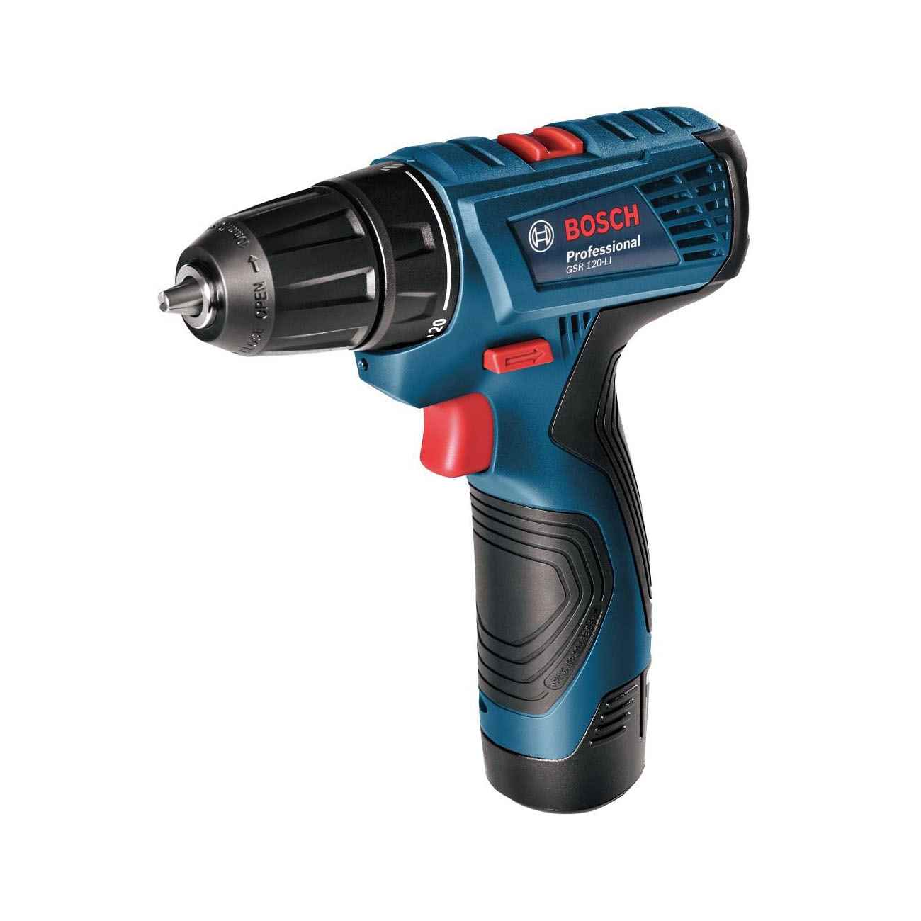 BOSCH GSR 120-LI Akumulatorska bušilica-izvijač 12V 2x2Ah punjač i kofer