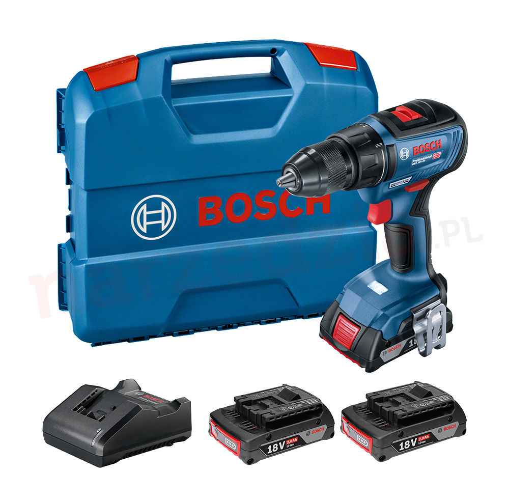 BOSCH GSR 18V-50 Akumulatorska bušilica - izvijač 18V 3x2Ah punjač i kofer