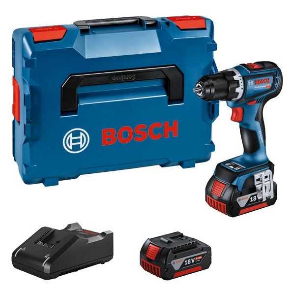 BOSCH GSR 18V-90 C Akumulatorska bušilica - izvijač 18V 2x5Ah punjač i L-Boxx kofer