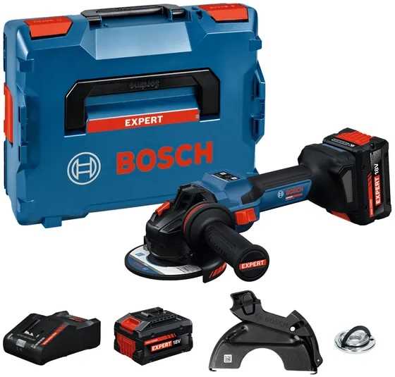 BOSCH EXPERT EXWS18V-15S Akumulatorska ugaona brusilica sa potenciometrom 18V 125mm 2x8Ah L-Boxx