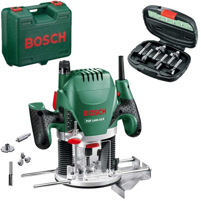 BOSCH POF 1400 ACE Vertikalna glodalica 1400W sa setom glodala 6kom