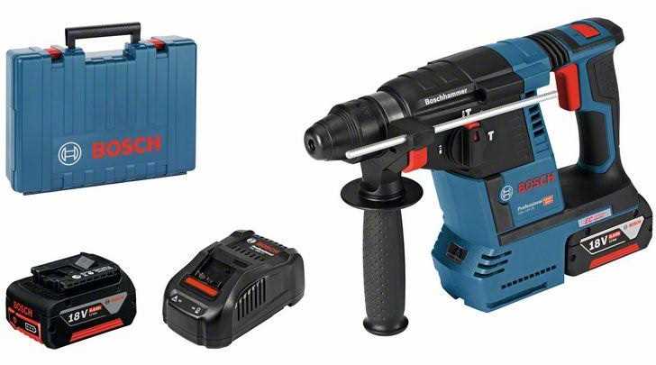 BOSCH GBH 18V-26 Akumulatorska udarna bušilica 18V 2.6J SDS plus 2x6Ah punjač i kofer