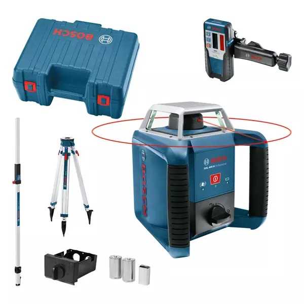 BOSCH GRL 400 H Rotacioni laserski nivelir 20/400m crveni zrak + LR 1+ GR 240 +  BT 170