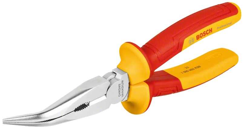 BOSCH Špicasta savijena kliješta poluokrugla 200mm VDE 1000V