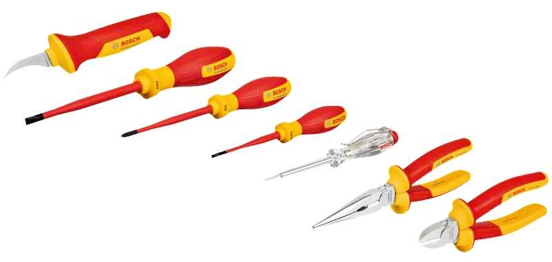 BOSCH Set ručnog alata ze električare 7 komada VDE 1000V