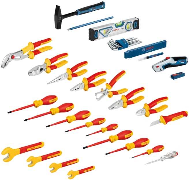 BOSCH Set ručnog alata ze električare 37 komada VDE 1000V u L-Boxx koferu