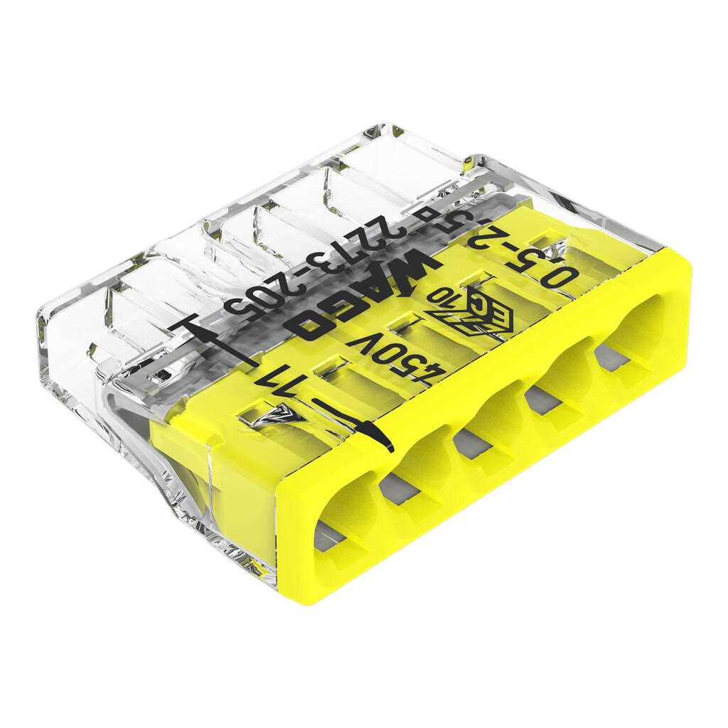 WAGO 2273-205 Stezaljka bezvijčana ubodna sa 5 kontakata max. 2.5mm2 24A