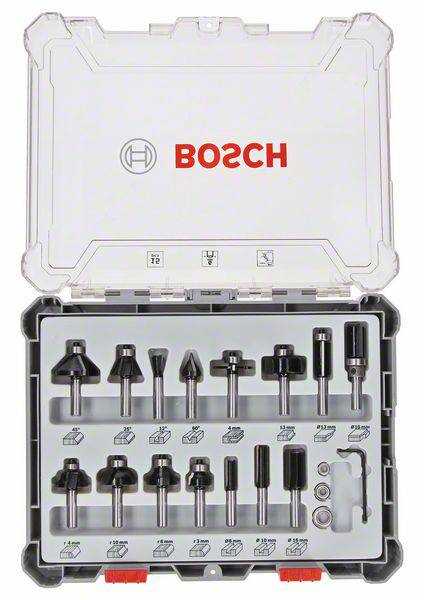 BOSCH Set glodala Trim&Edging 15kom 6mm prihvat