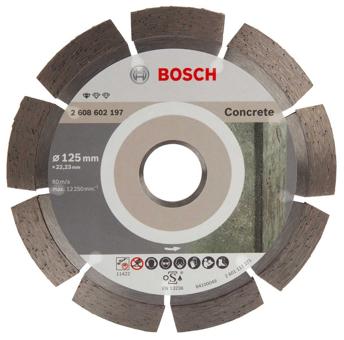 BOSCH Dijamantna rezna ploča 125x1.6x22.23mm Standard for Concrete