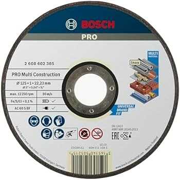 BOSCH Rezna ploča Rapido Multi Construction 125x1.0x22.33mm ravna