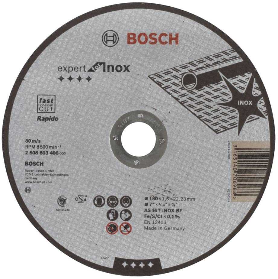 BOSCH Rezna ploča Expert za inox 180x1.6x22.33mm ravna