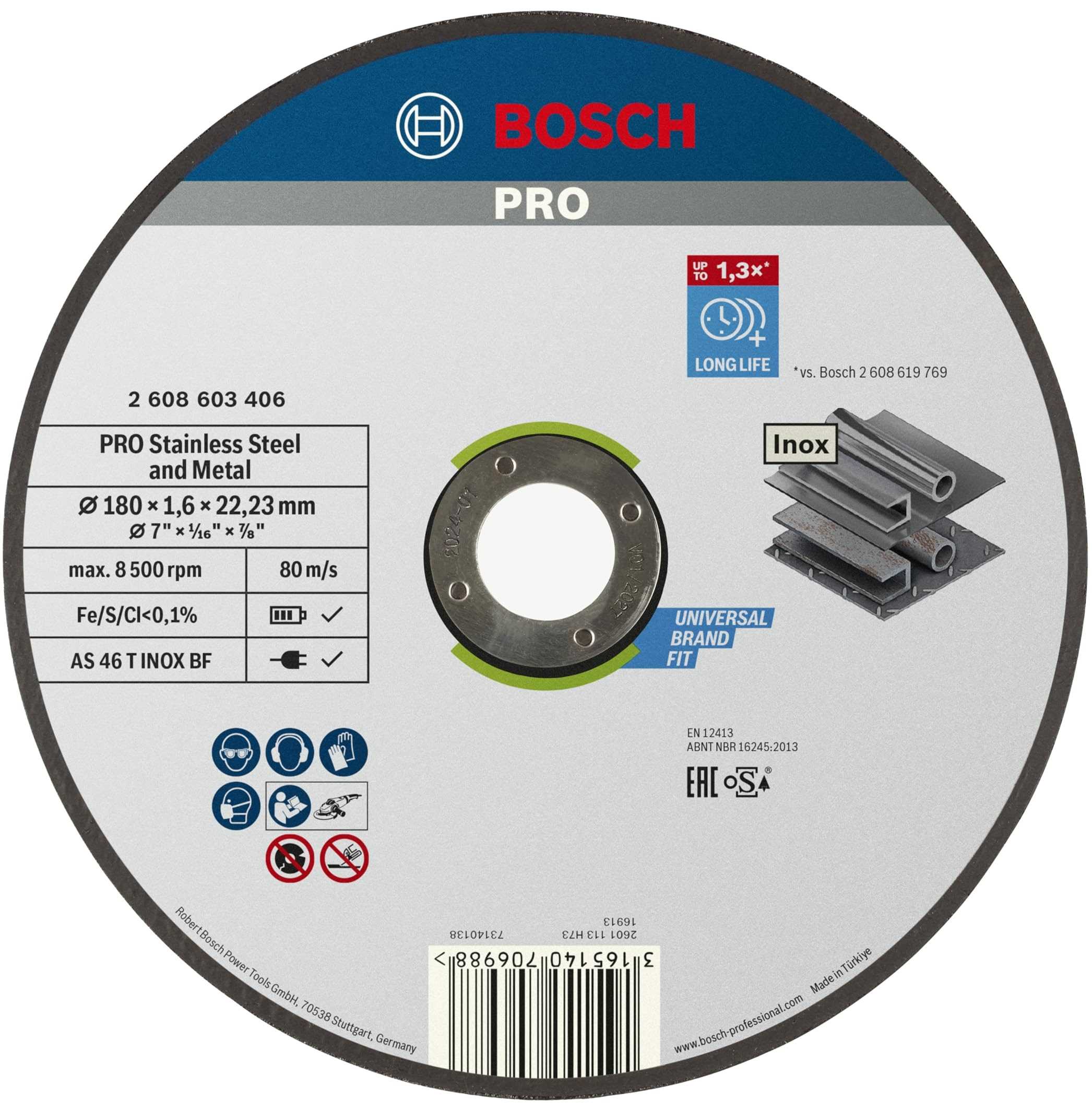 BOSCH Rezna ploča Expert za inox 180x1.6x22.33mm ravna