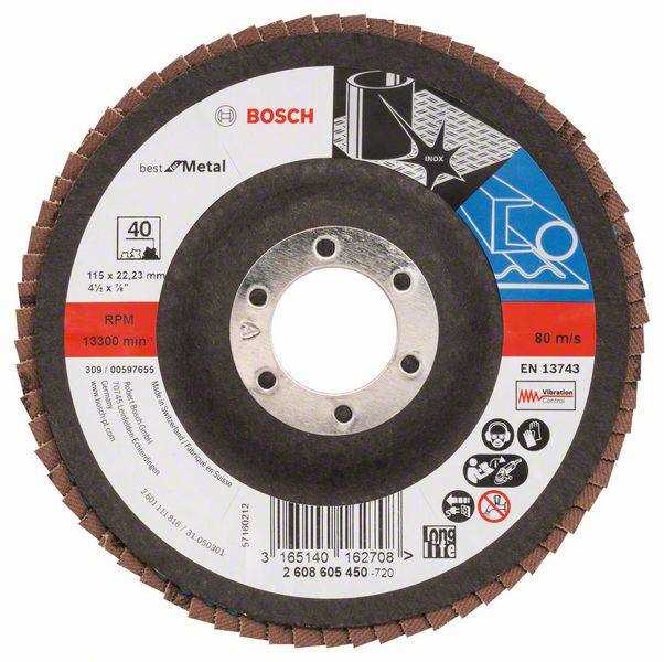 BOSCH Lamelni brusni disk Best za metal 115mm GR 40