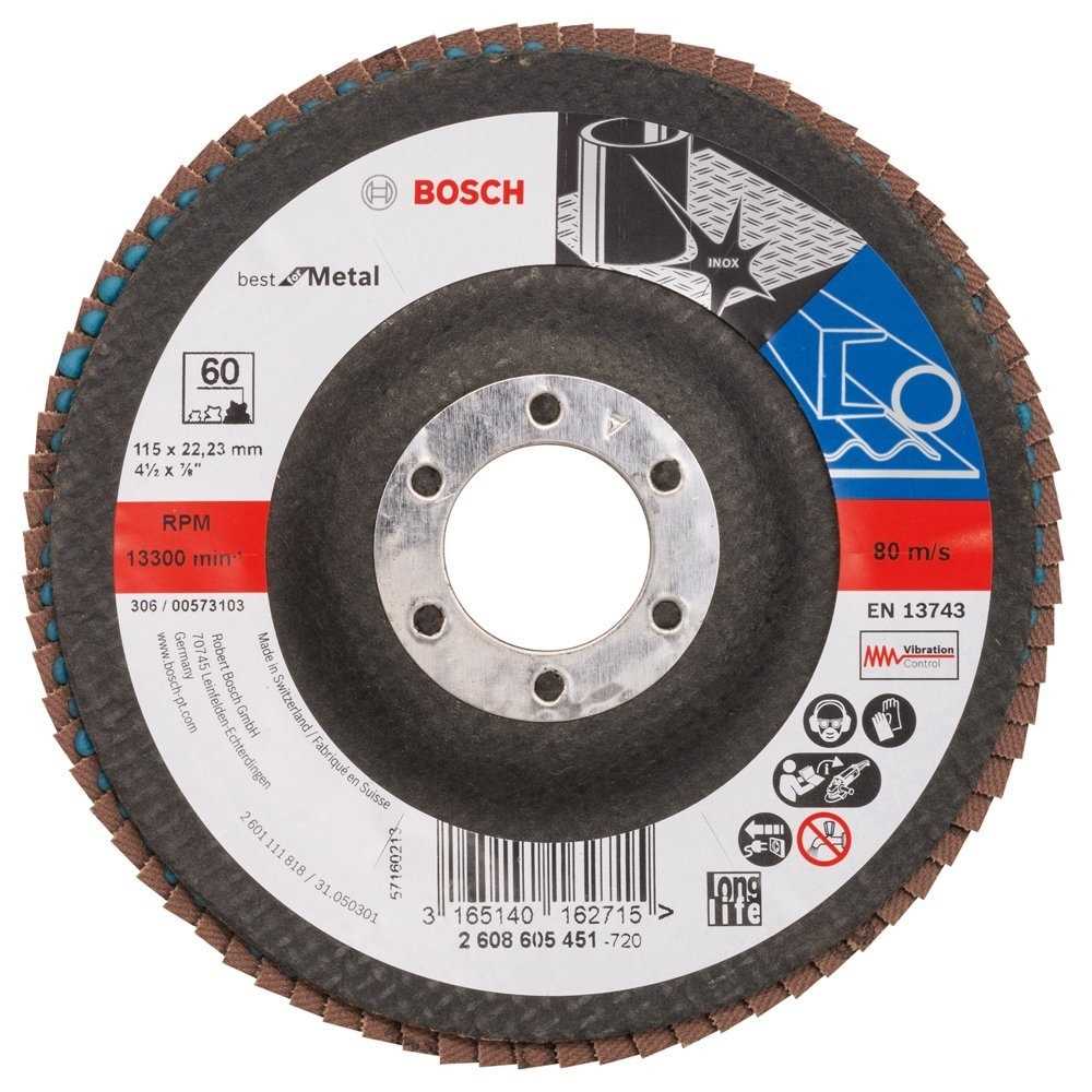 BOSCH Lamelni brusni disk Best za metal 115mm GR 60