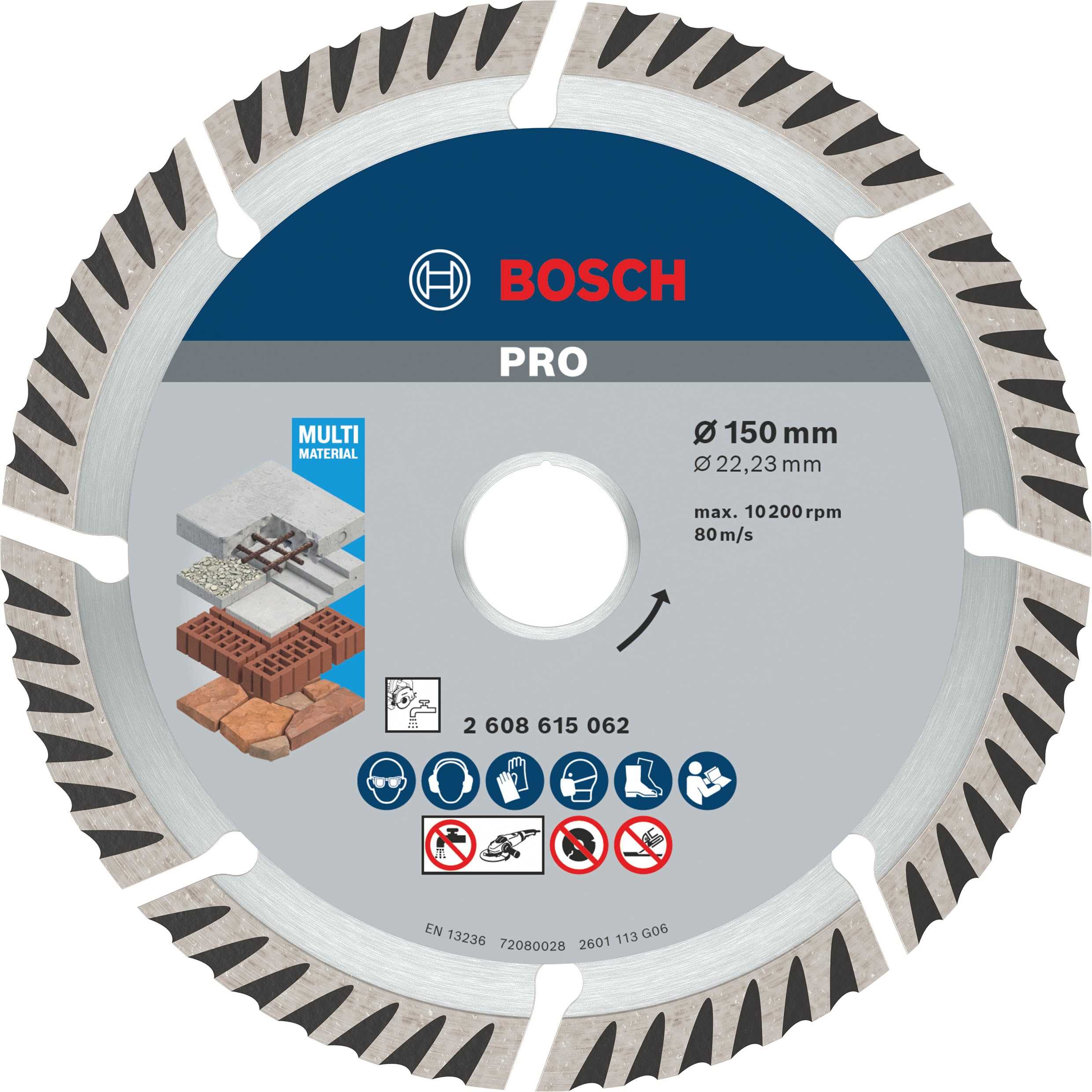 BOSCH Dijamantna rezna ploča 150x2.4x22.23mm Standard for Universal