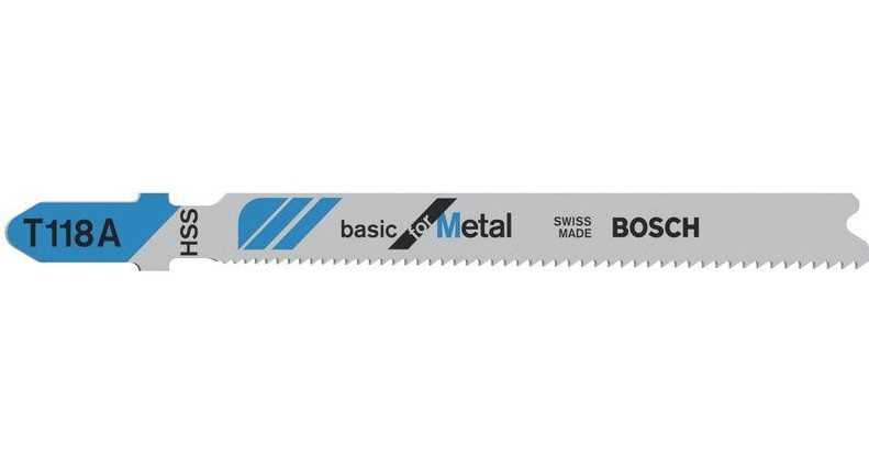 BOSCH List ubodne pile Basic for Metal T118A 92mm 3kom