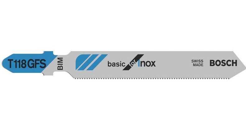 BOSCH List ubodne pile Basic for Inox T118GFS 83mm 5kom