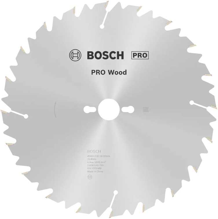 BOSCH List kružne pile PRO Wood Circular 300x2.8/1.8x30mm 20 zuba
