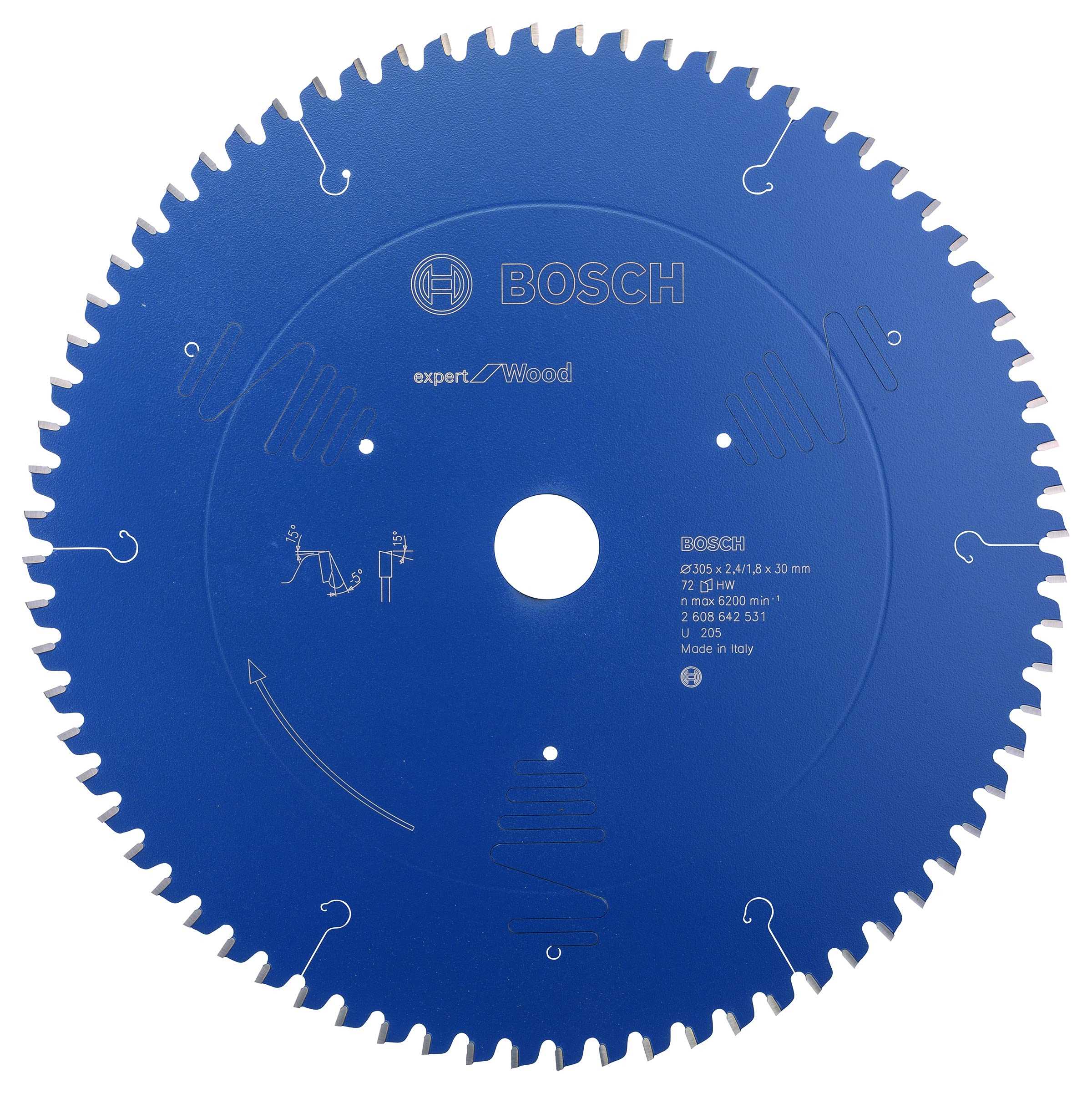 BOSCH List kružne pile Expert for Wood 305x2.4/1.8x30mm 72 zuba