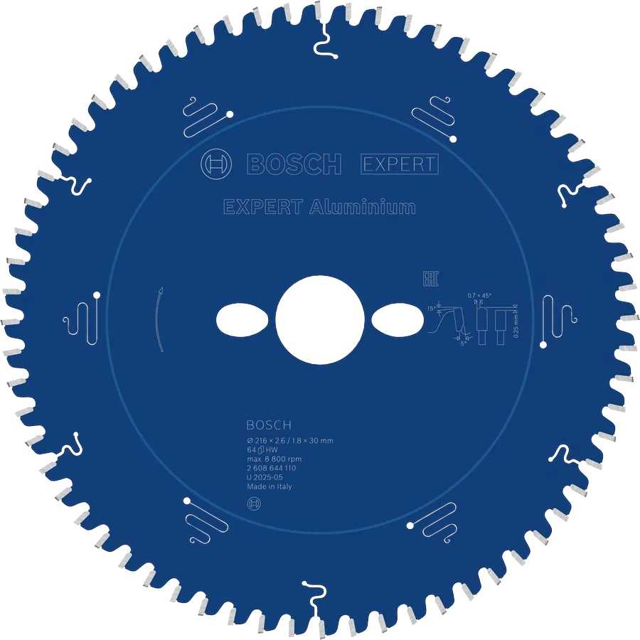 BOSCH List kružne pile Expert for Aluminium 216x2.6/1.8x30mm 64 zuba