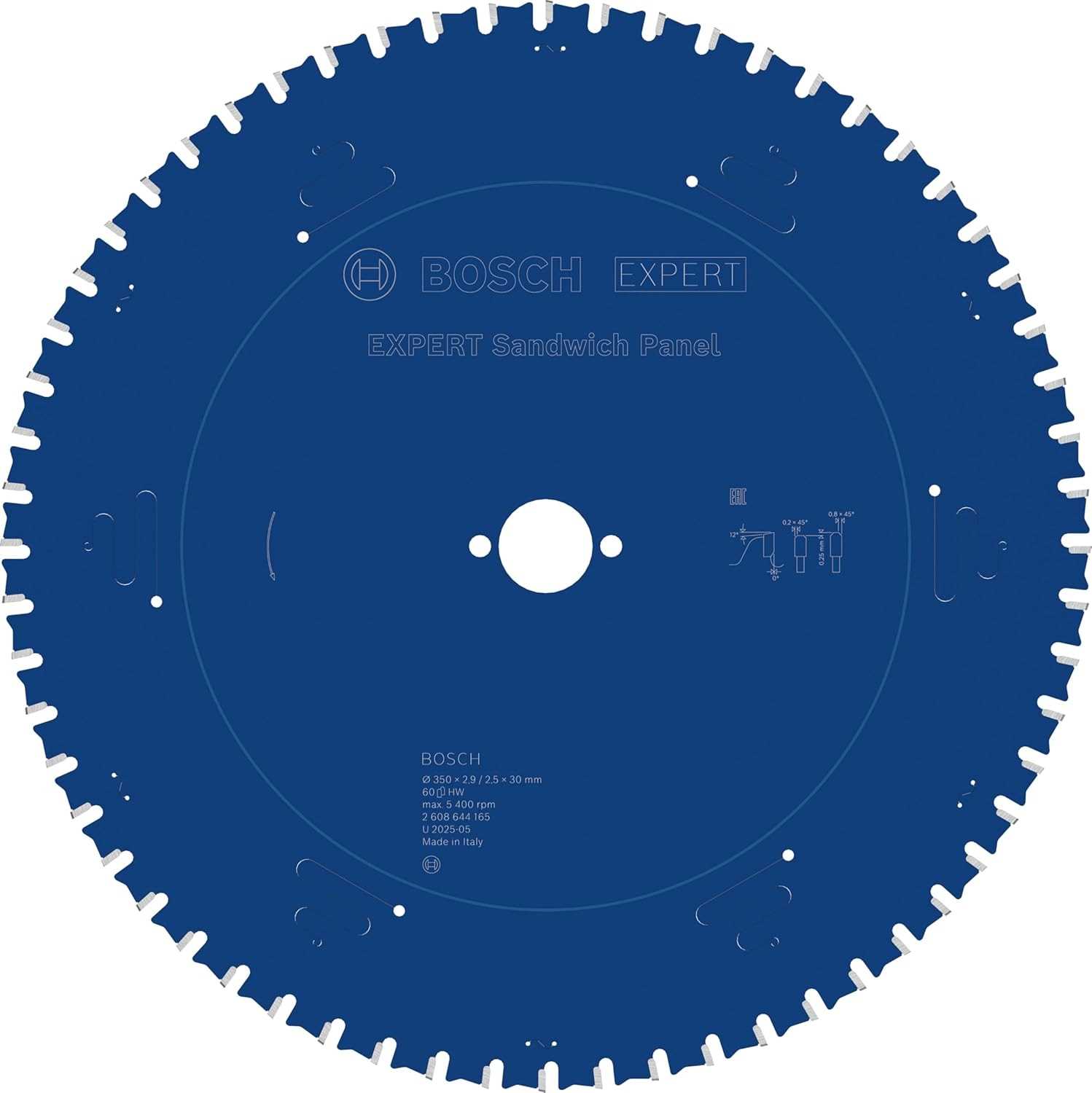 BOSCH List kružne pile Expert for Sandwich Panel 350x2.9/2.5x30mm 60 zuba