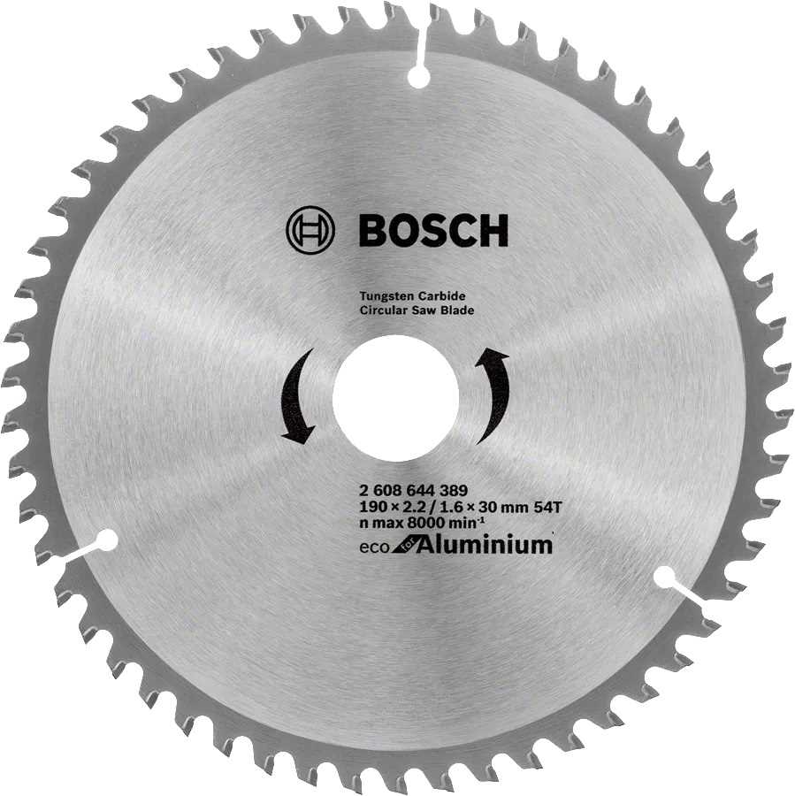 BOSCH List kružne pile Eco for Aluminium 190x2.2/1.6x30mm 54 zuba