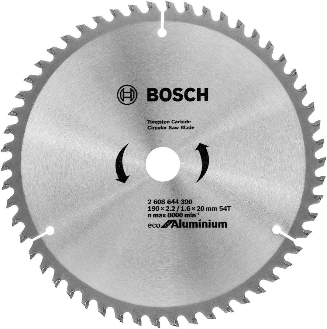 BOSCH List kružne pile Eco for Aluminium 190x2.2/1.6x20/16mm 54 zuba