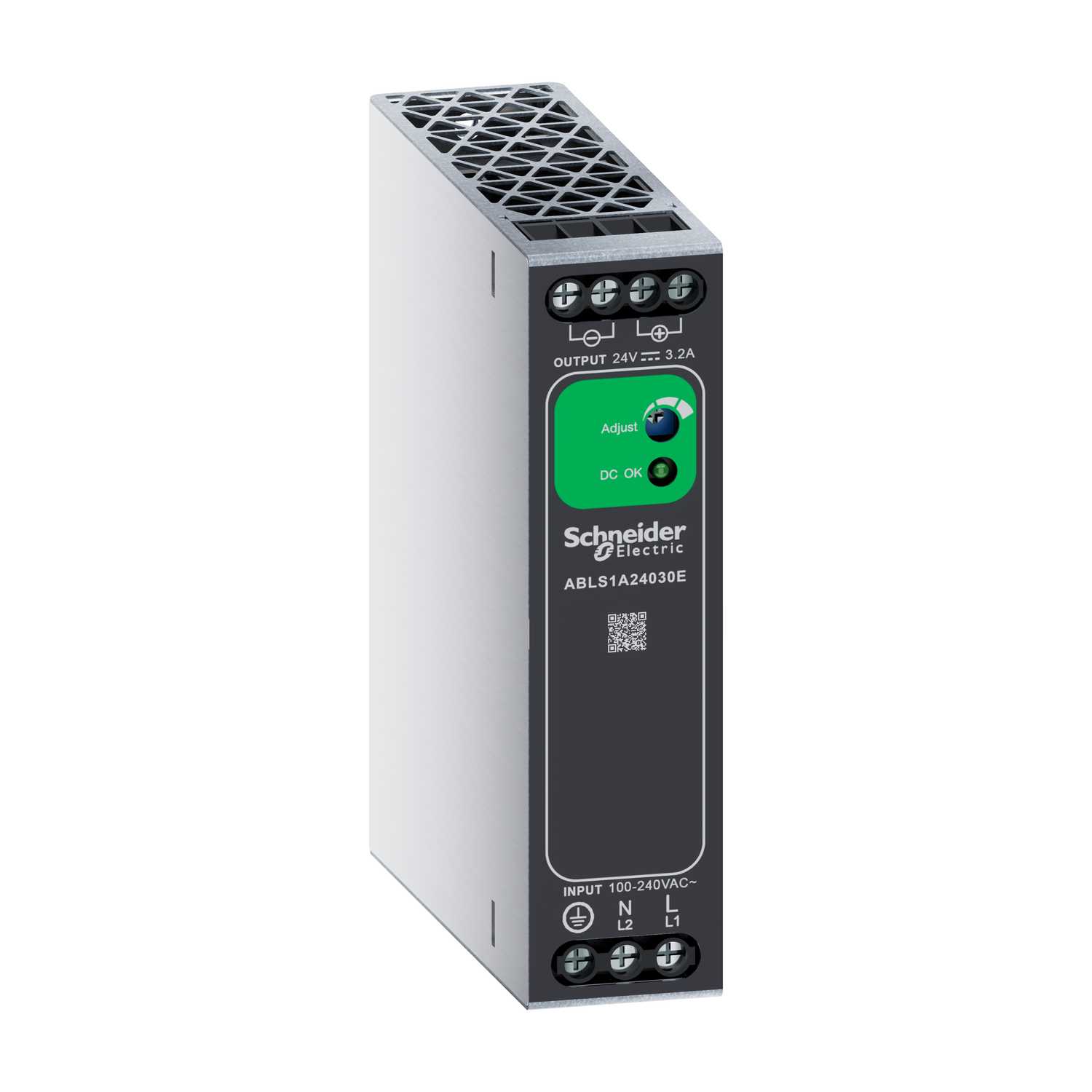 ABLS1A24030E Napajanje DIN letva ulaz 100-240 V AC/140-340 V DC izlaz 24V DC 76.8W 3.2A