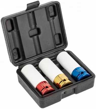 HT4R107 Set udarnih dubokih gedora 17 19 i 21mm plastificirane 1/2col