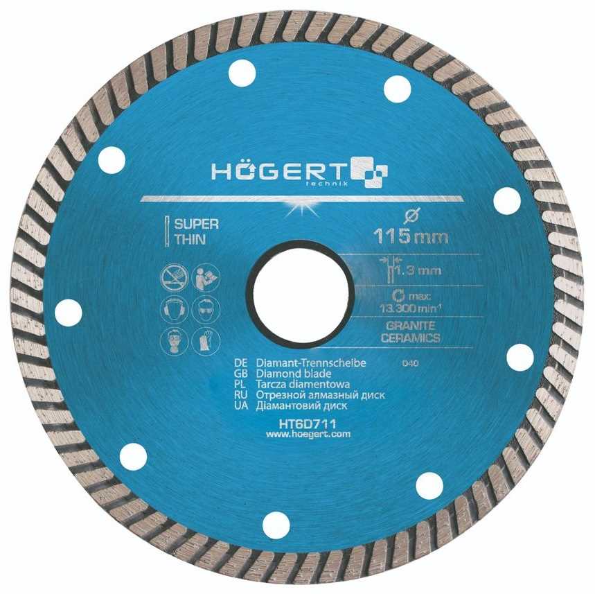 Dijamantna rezna ploča 115x1.3x22.23mm za keramiku i granit