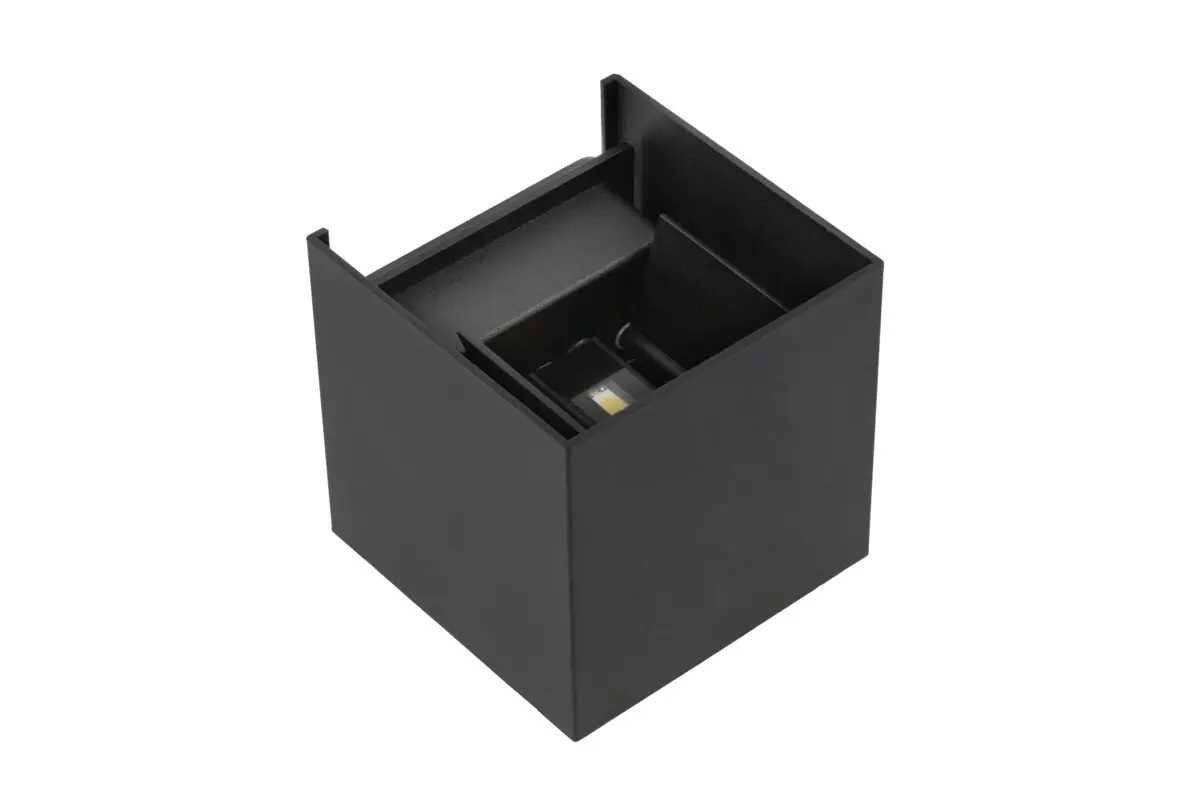 LD-MISS7WKC-NB LED zidna kvadratna svjetiljka MISSOURI-K 7W 4000K 540lm IP54 crna