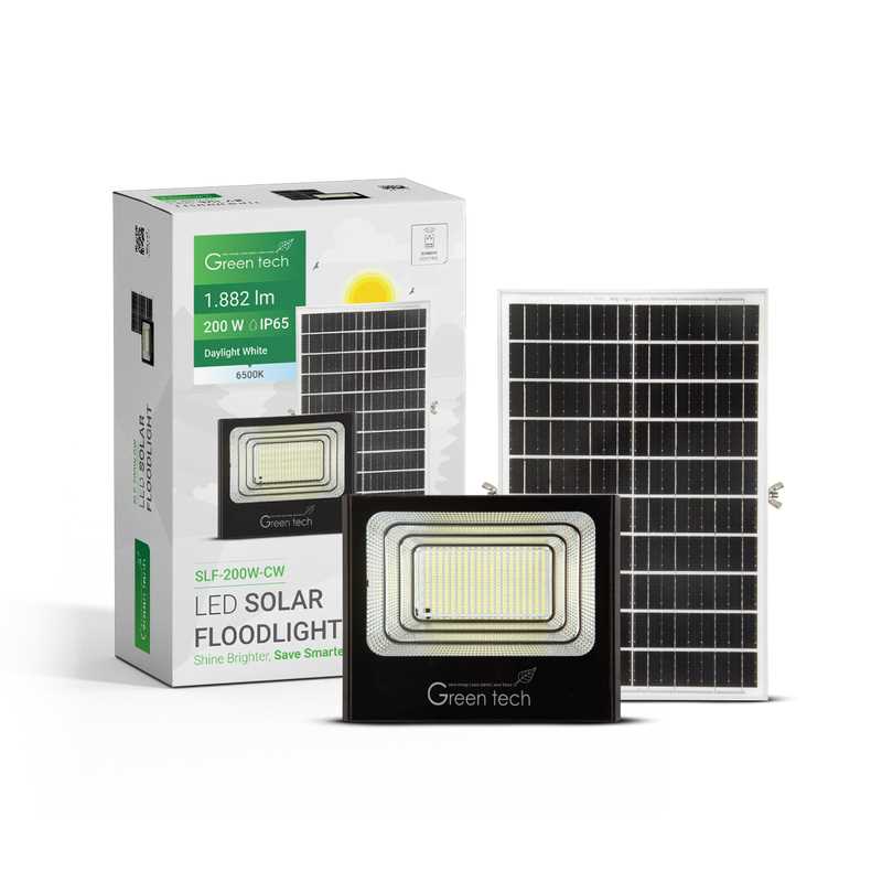 LED Solarni reflektor 200W 6500K 1882lm 20000mAh IP65