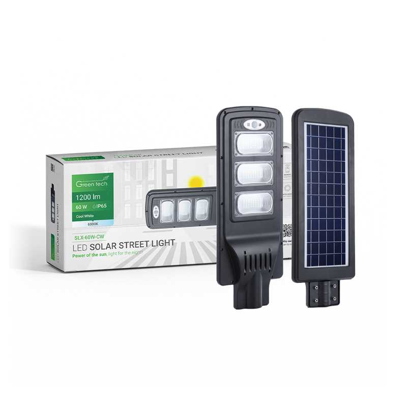 LED Ulična solarna svjetiljka 60W 6000K 1200lm IP65